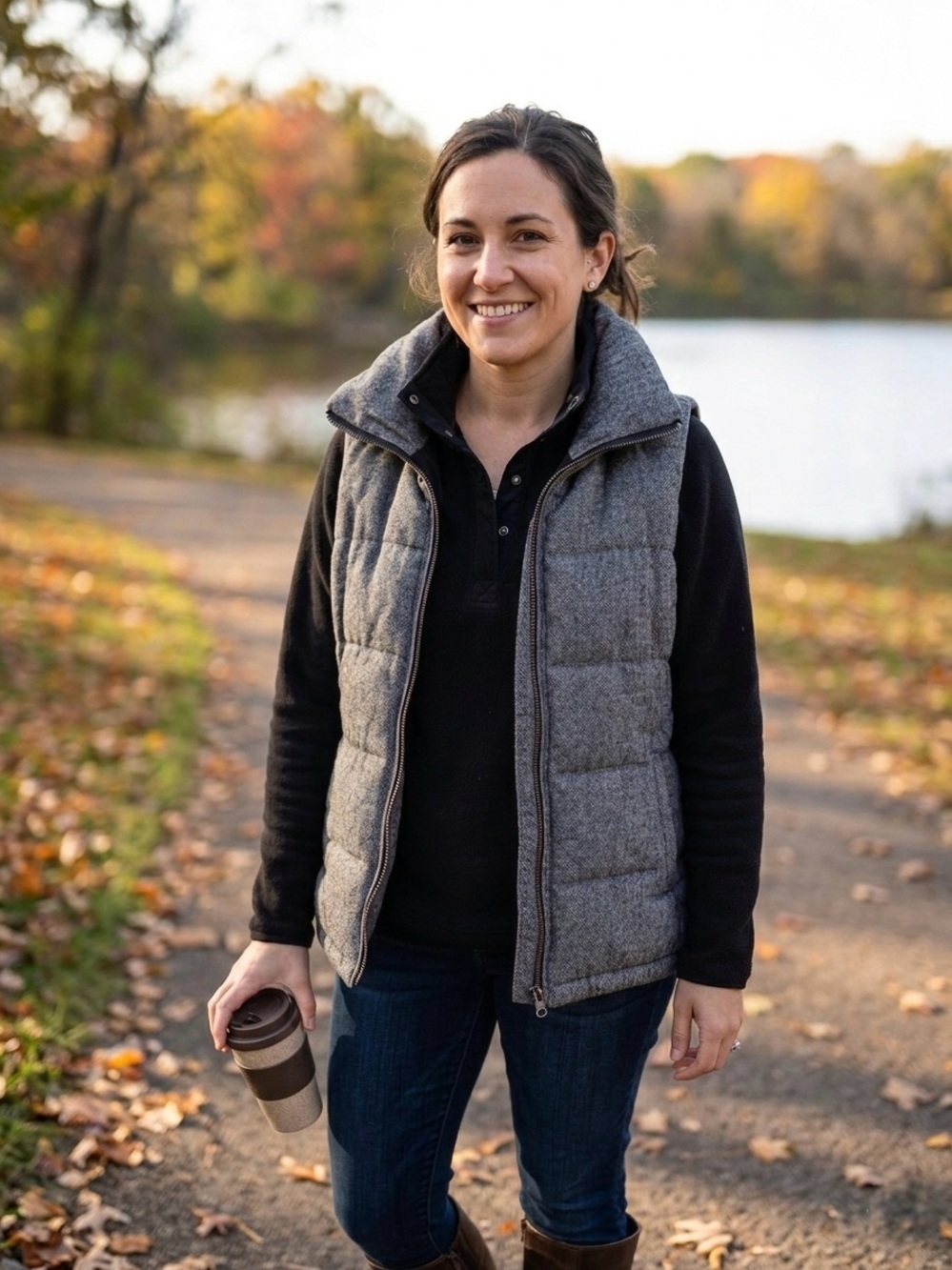 Old Navy Black Fleece-Lined Jacket